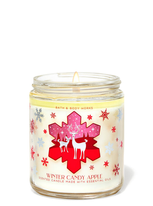 Winter Candy Apple - Scented Candle (Single Wick)